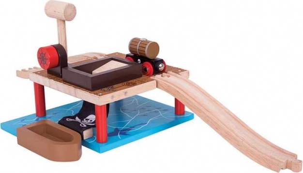 Bigjigs Rail station de chargement pour fûts