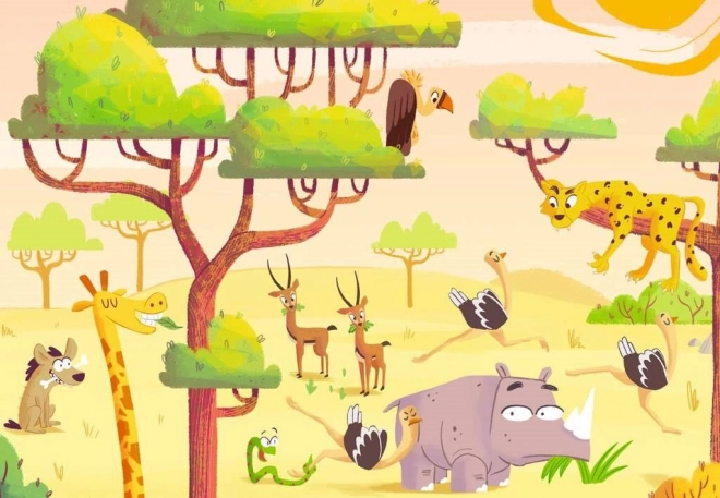 RAVENSBURGER Puzzle&Play: Safari 2x24 pièces