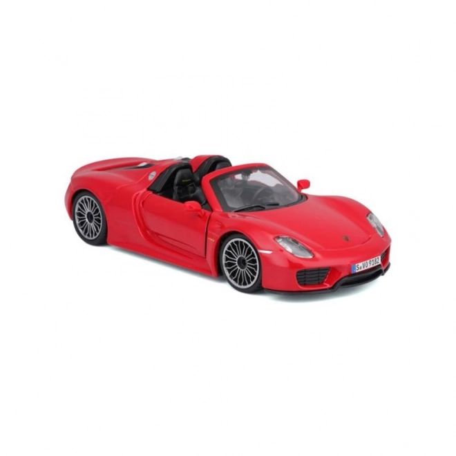 Voiture miniature en métal Porsche 918 Spyder rouge