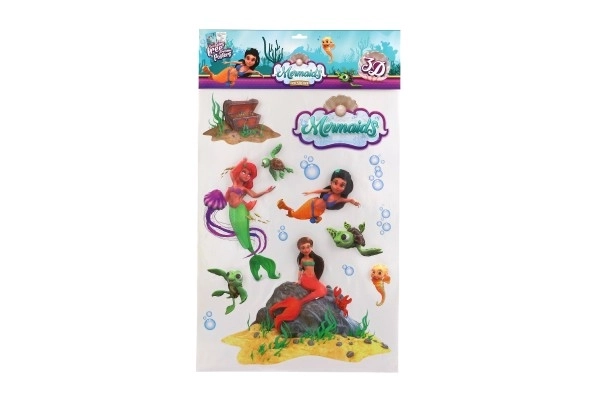 Autocollants muraux Sirène XXL 3D