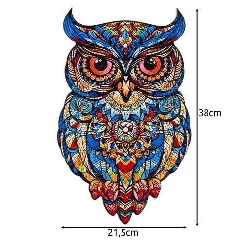 Puzzle en bois chouette Kruzzel