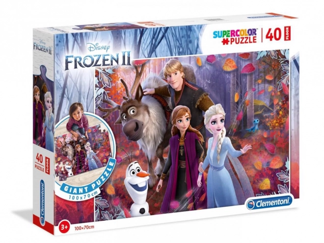 Puzzle de sol La Reine des neiges 2 Clementoni 40 pièces