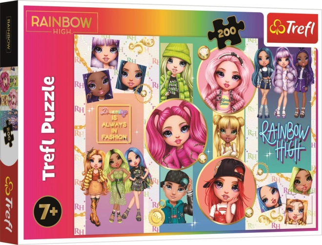 Puzzle 200 pièces Amitié Rainbow High