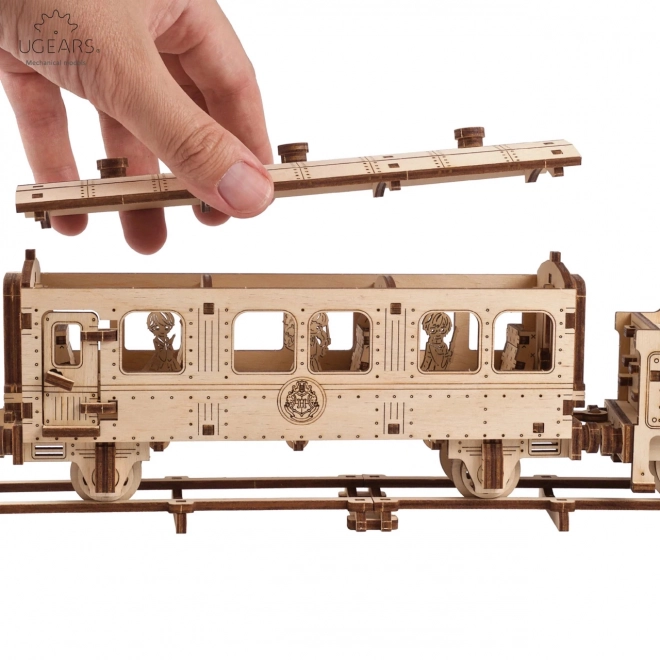 Ugears 3D puzzle mécanique en bois Harry Potter Express de Poudlard