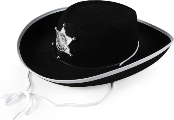 Chapeau de cow-boy pour enfant avec étoile de shérif