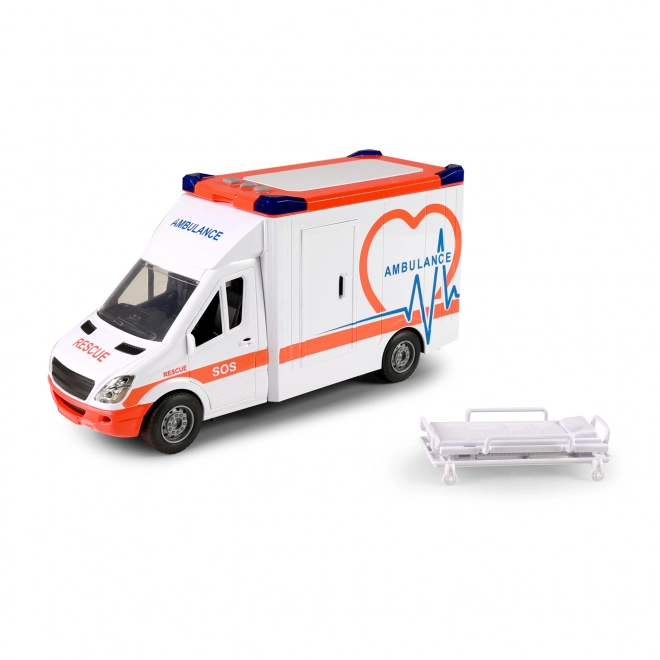 Voiture ambulance avec son et lumière