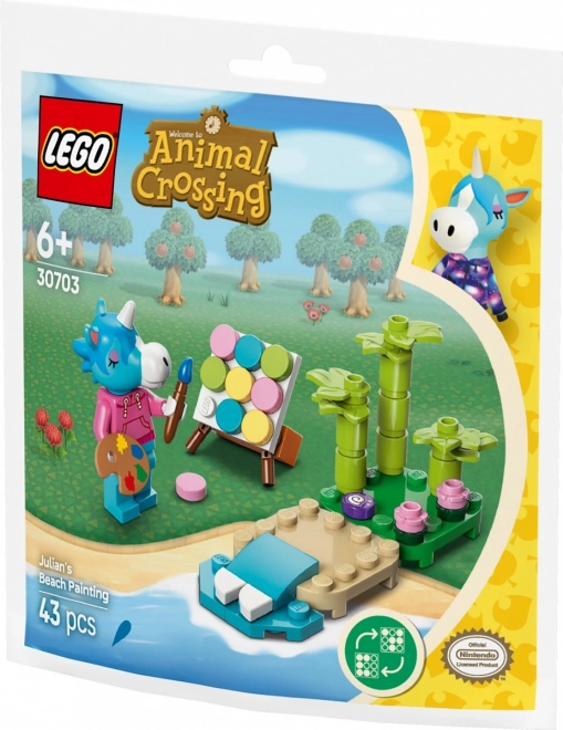 LEGO® Animal Crossing™ 30703 La plage de peinture de Julian