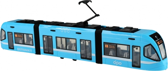 Tramway moderne bleu Ostrava 47 cm