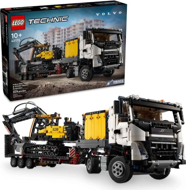 Lego Technic Volvo FMX camion et pelle EC230 Electric
