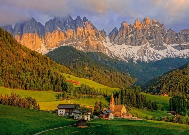 Puzzle Santa Maddalena Dolomites 1000 pièces