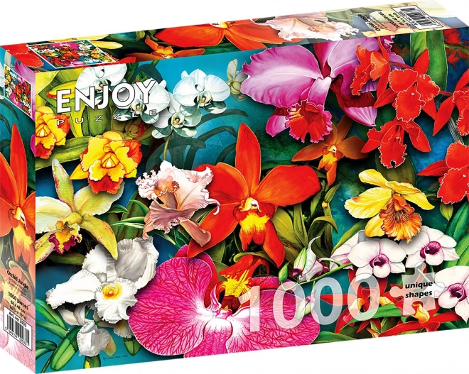 Puzzle Jungle des orchidées 1000 pièces