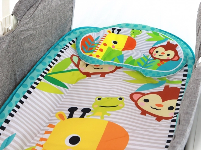 Balançoire multifonctionnelle pour enfants 2 en 1 gris
