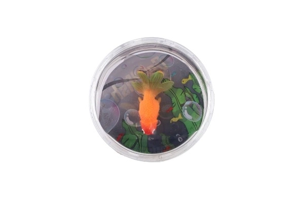 Slime transparent avec poisson