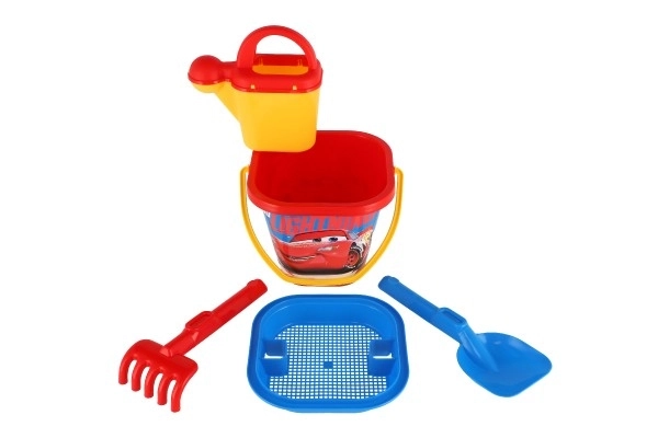 Ensemble pour sable Voitures en plastique 5 pièces 26x18cm dans un filet 12m+ Wader