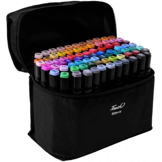 Jeu de marqueurs à alcool FLAMASTRY à double pointe 80 pcs AP0003