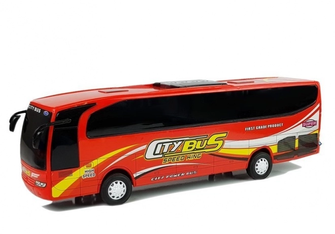 Modèle de bus urbain rouge 54 cm
