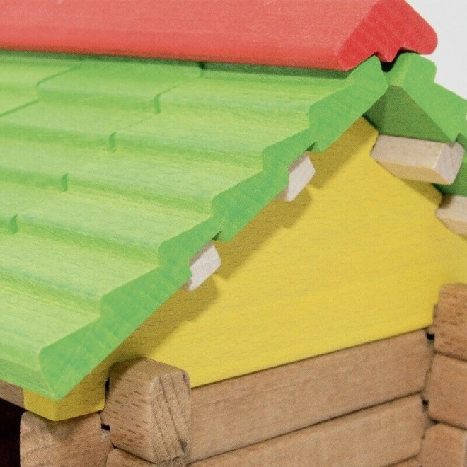 Kit de construction en bois Jeujura Grande ferme avec tracteur et animaux