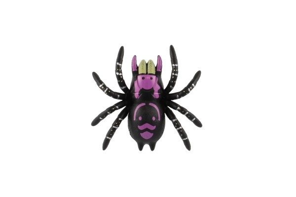 Araignée grimpante en plastique sur verre 8cm 3 couleurs sur carte