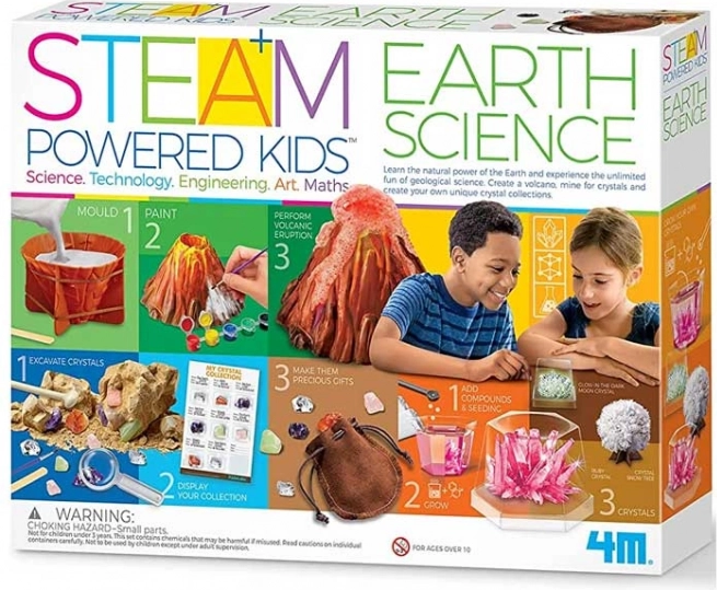 coffret scientifique 4M earth science – terre et géologie pour enfants