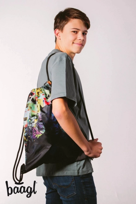 BAAGL 3 SET Skate Batman Comics : sac à dos, trousse, sac