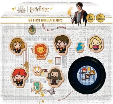Mes premiers tampons HARRY POTTER set en bois 9+1 avec encreur