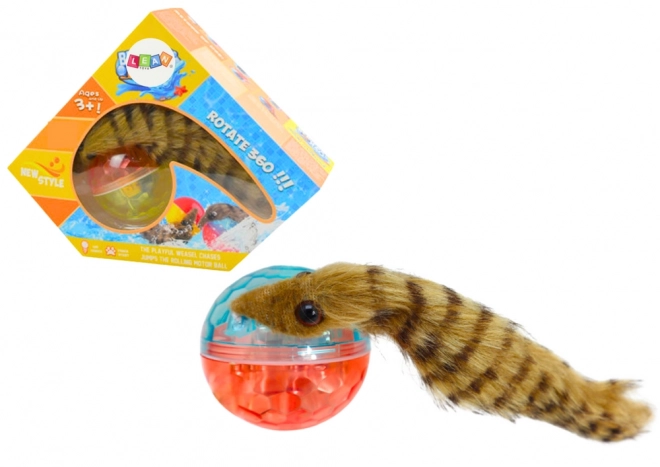 Balle de jeu interactive avec queue pour le bain pour enfants