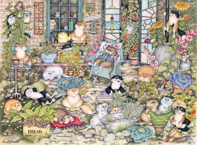Puzzle Ravensburger Chats fous : Vie de chat 500 pièces