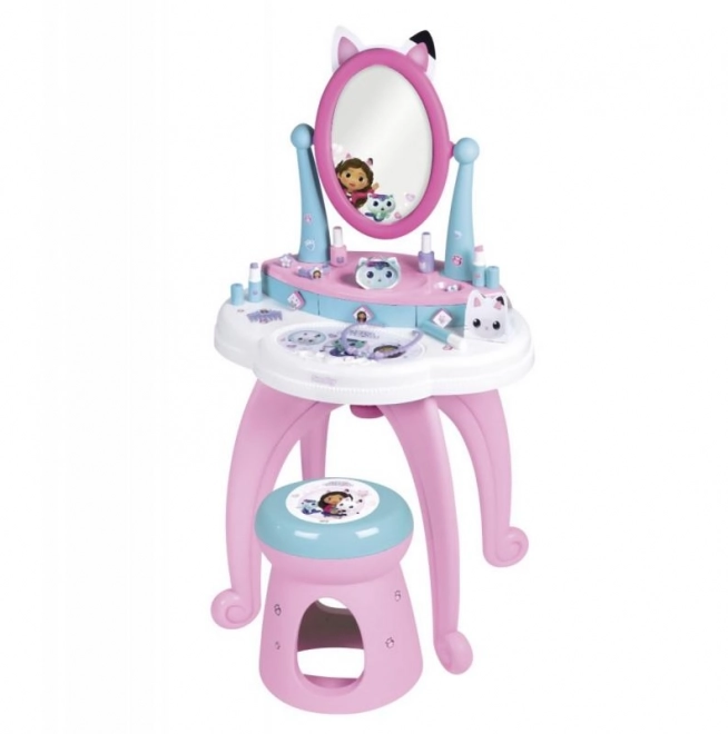 Coiffeuse 2 en 1 Gabbyb4s Dollhouse avec Tabouret
