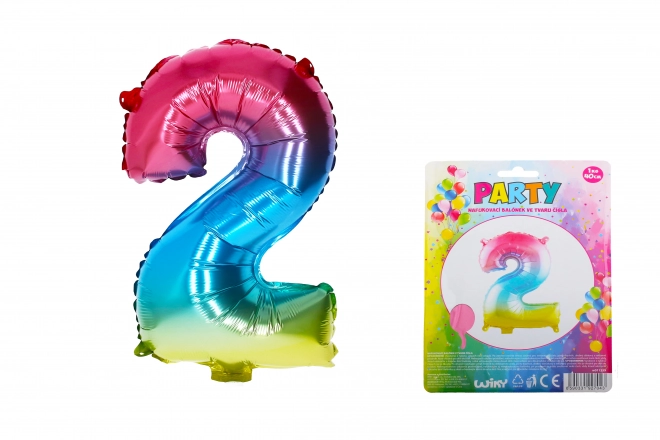 Ballon arc-en-ciel gonflable - numéro 2