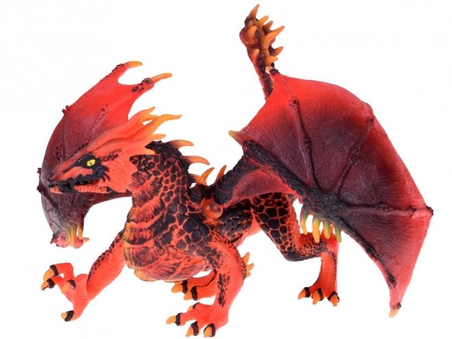 Dragon rouge majestueux avec ailes mobiles