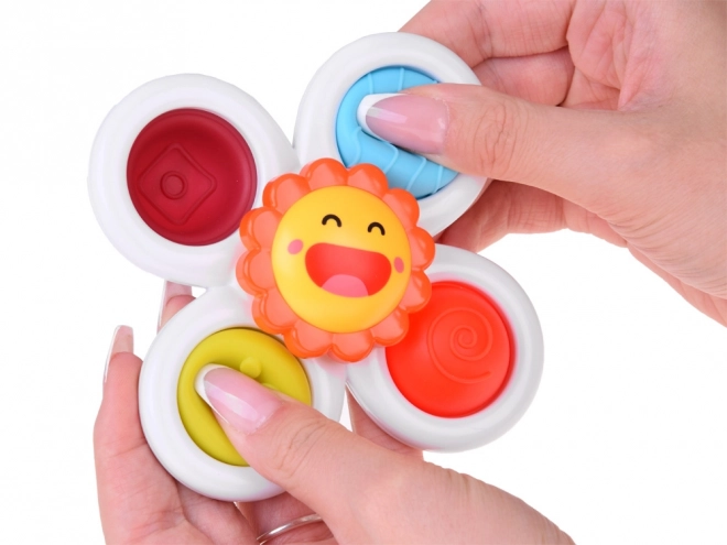 Senzoe Fidget Spinner avec ventouse 3 pcs