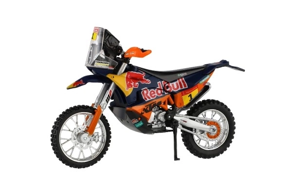 Modèle en métal moto BBURAGO RED BULL KTM Rallye Dakar 2019, 1:18