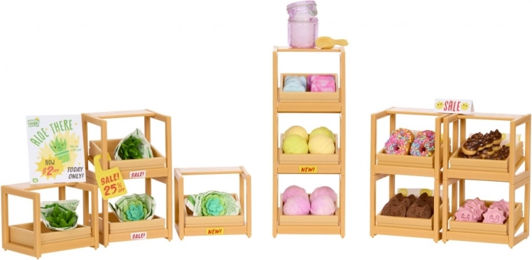 Étagères modulaires et marché