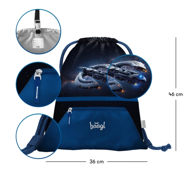 Sac avec poche Vaisseau spatial
