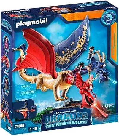 Set de construction PLAYMOBIL DRAGONS: THE NINE REALMS – Wu & Wei et Jun