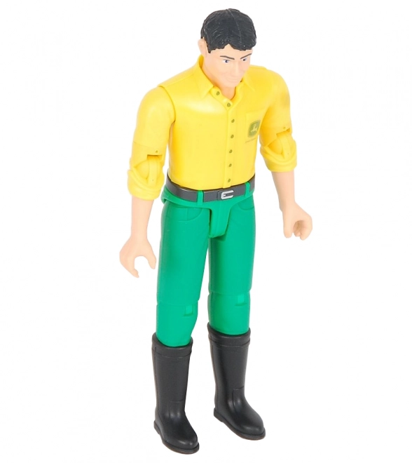 Figurine Bruder BWORLD John Deere t-shirt jaune, pantalon vert