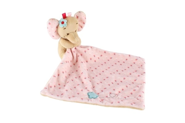 Peluche éléphant rose 25x25 cm – Rose
