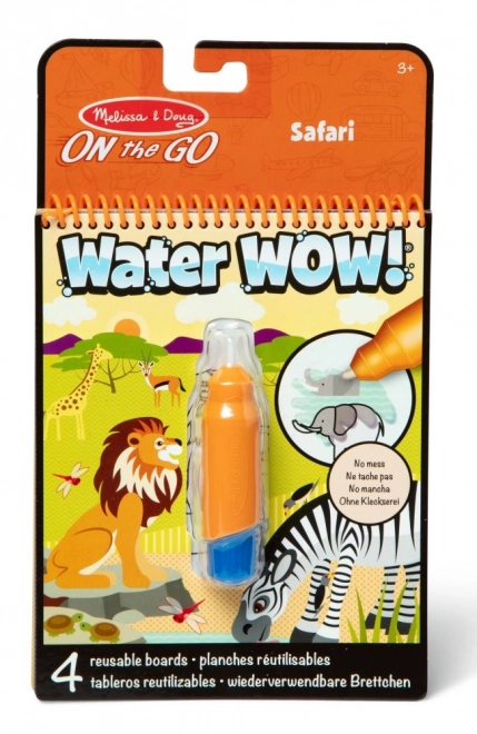 Safari Vodovky WaterWow Livre à Colorier pour Enfants