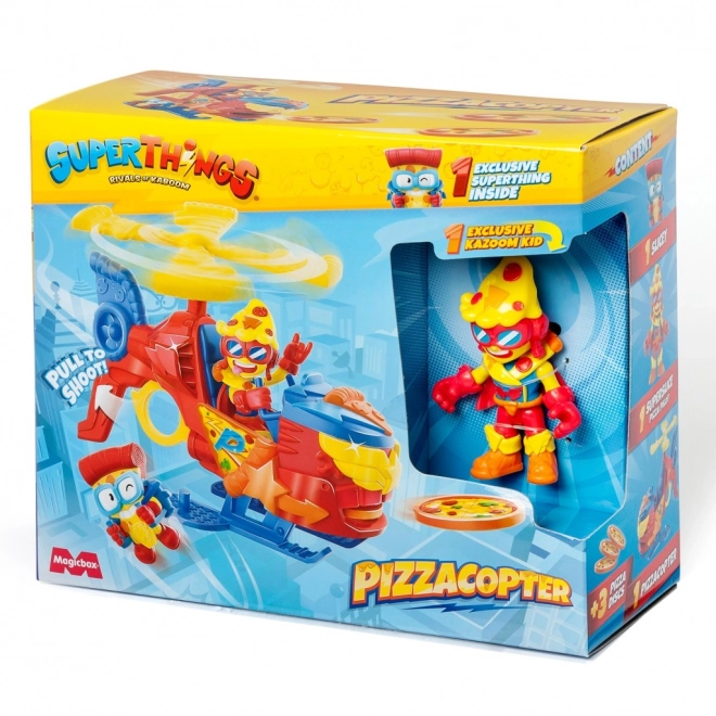 Pizzacoptère SuperThings avec lance-disques