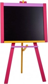 Tableau sur pied en bois de hêtre 100 × 56 cm – Rose