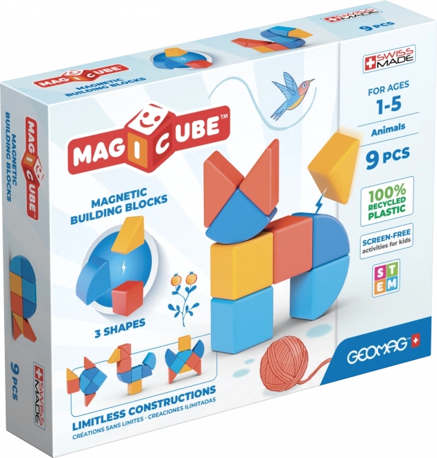 Geomag Magicube Shapes – jeu de construction magnétique 9 pièces