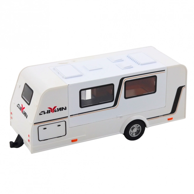 Voiture Tout-Terrain avec Caravane 1:32 Jaune