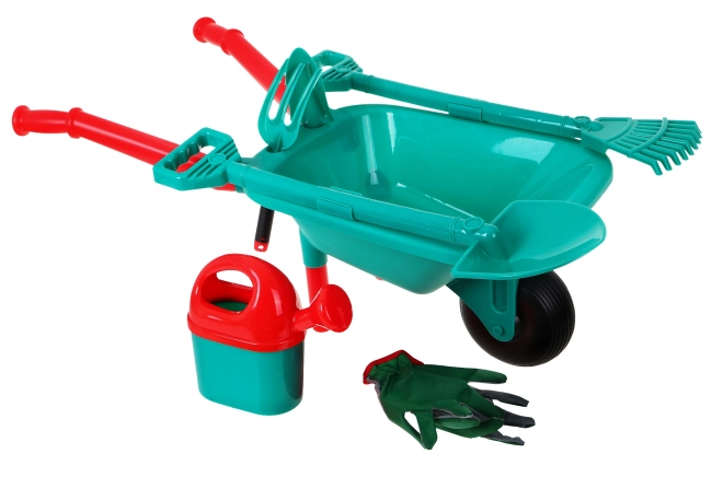 Ensemble d'outils à roulettes pour petits jardins