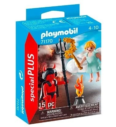 Special Plus 71170 Ensemble de figurines d'ange et de diable