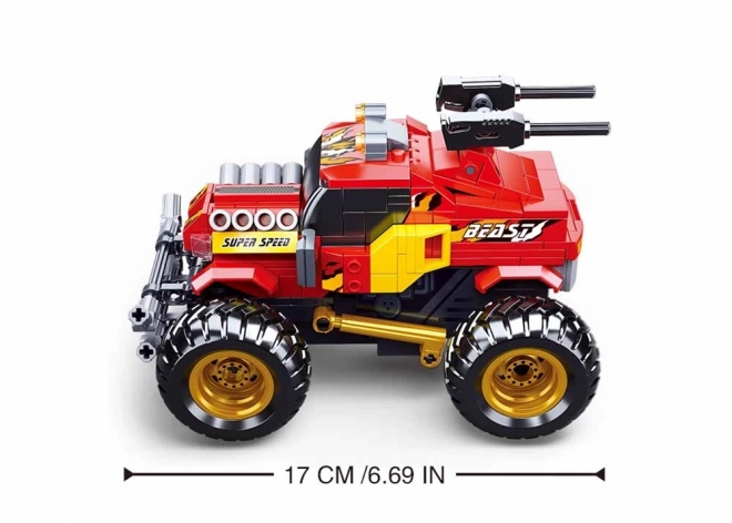 Sluban Power Bricks RC tout-terrain rouge à télécommande