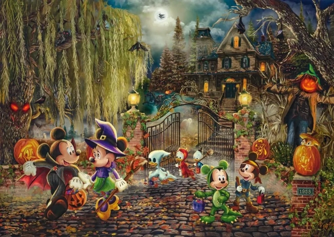 Puzzle Disney : Mickey et Minnie à Halloween 1000 pièces