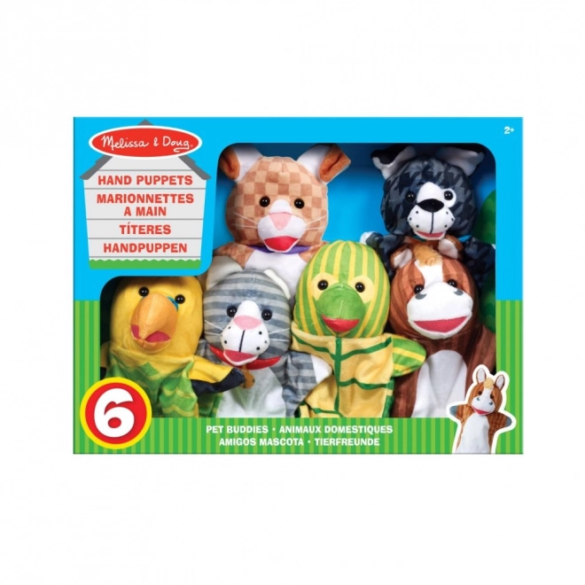 Marionnettes à main - animaux domestiques