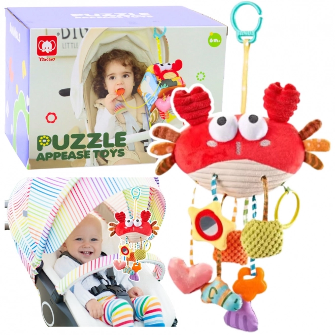Jouet sensoriel crabe avec pince