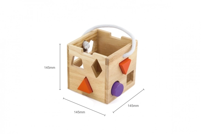 Cube en bois à encastrer