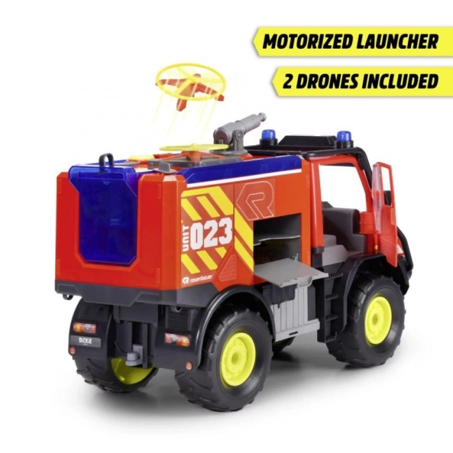 Camion de pompiers Mercedes-Benz Unimog U530 avec effets